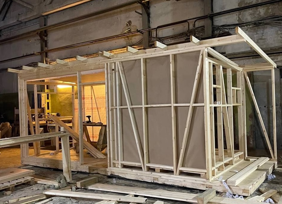 Каркасная баня пошагово